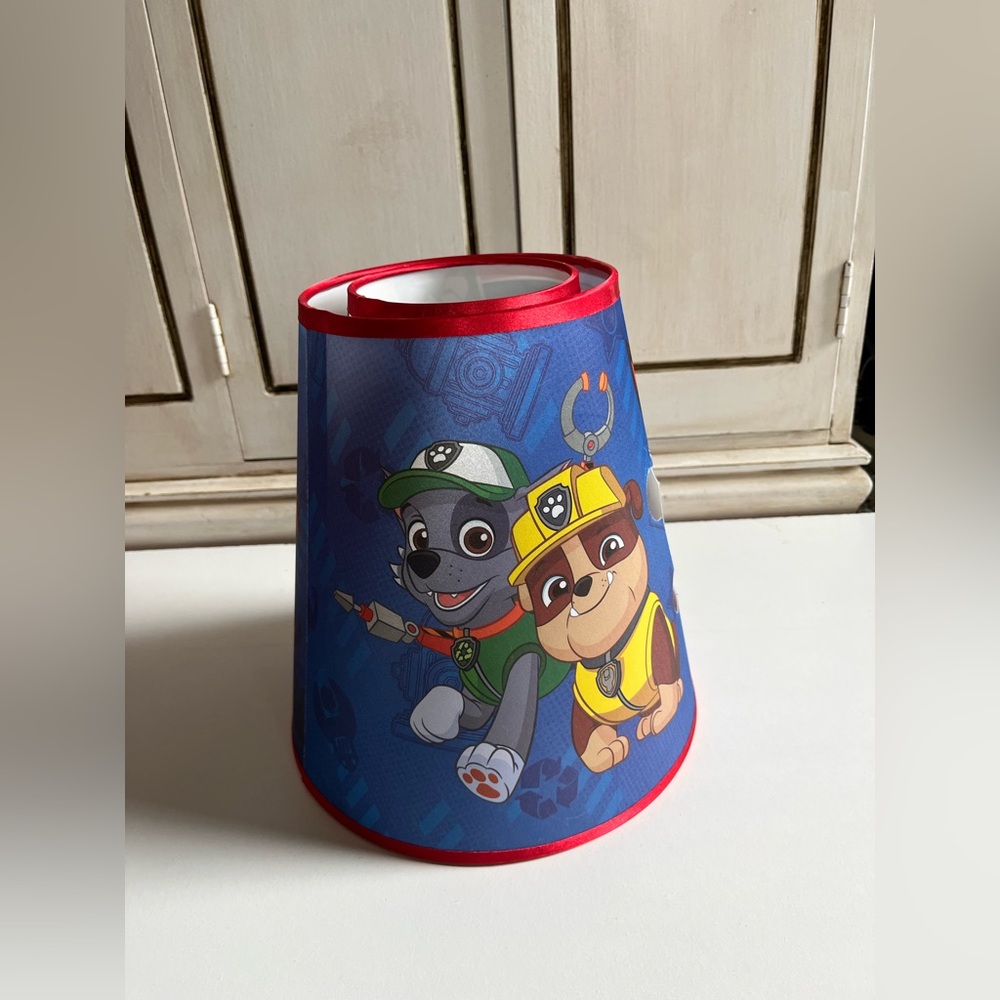 Nickelodeon’s Paw Patrol Die-Cut Table Lamp Shade kids room decor Cartoon TV